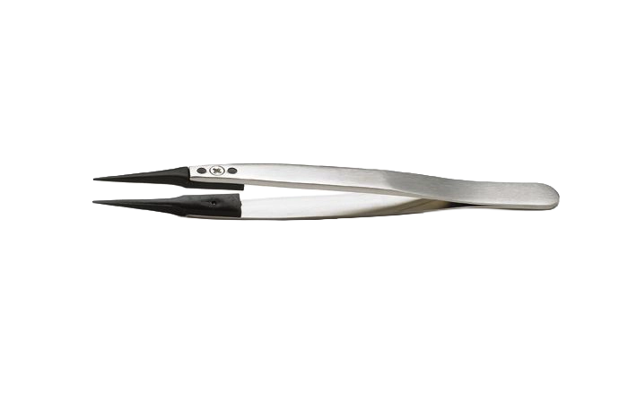 SPI Supplies Carbon Fiber Reinforced Polymer (PEEK/PVDF) Tip Tweezers — Precision Tweezers